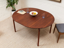 Load image into Gallery viewer, Walnut Mid-Century Dining Table with Two Leaves
