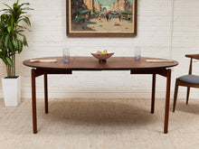 Load image into Gallery viewer, Walnut Mid-Century Dining Table with Two Leaves
