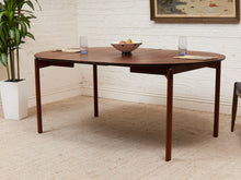 Load image into Gallery viewer, Walnut Mid-Century Dining Table with Two Leaves

