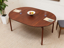 Load image into Gallery viewer, Walnut Mid-Century Dining Table with Two Leaves
