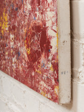 Load image into Gallery viewer, Crimson Field Abstract Expressionist Painting in Red and Yellow
