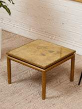 Load image into Gallery viewer, Gold Leaf Hollywood Regency Side Table
