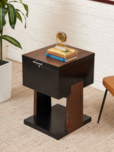 Load image into Gallery viewer, Black Atomic Filing Cabinet 1970s
