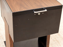 Load image into Gallery viewer, Black Atomic Filing Cabinet 1970s

