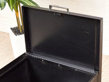 Load image into Gallery viewer, Black Atomic Filing Cabinet 1970s
