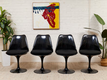 Load image into Gallery viewer, Set of 4 Black Swivel Chairs as Found
