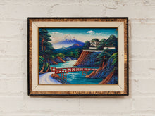 Load image into Gallery viewer, Bridge to the Peak Framed Mountain Landscape Painting

