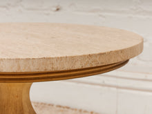 Load image into Gallery viewer, Travertine 1960s Hollywood Regency Table
