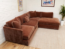 Load image into Gallery viewer, Michonne Sectional Sofa (RAF armless chaise, LAF sofa) in Amici Tobacco
