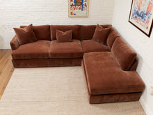 Load image into Gallery viewer, Michonne Sectional Sofa (RAF armless chaise, LAF sofa) in Amici Tobacco
