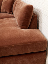 Load image into Gallery viewer, Michonne Sectional Sofa (RAF armless chaise, LAF sofa) in Amici Tobacco
