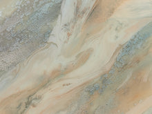 Load image into Gallery viewer, Mineral Drift Large Abstract Painting in Blue Gray Cream and Blush
