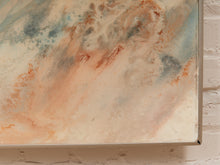 Load image into Gallery viewer, Mineral Drift Large Abstract Painting in Blue Gray Cream and Blush
