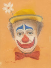 Load image into Gallery viewer, Original Painting Sad Clown in pastels signed
