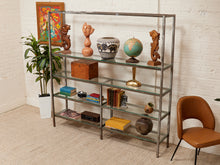 Load image into Gallery viewer, Industrial Vintage Shelf with Glass
