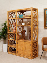 Load image into Gallery viewer, Bamboo Vintage Bar Shelf Etagere
