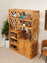Load image into Gallery viewer, Bamboo Vintage Bar Shelf Etagere
