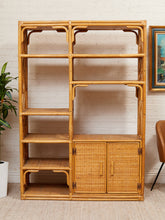 Load image into Gallery viewer, Bamboo Vintage Bar Shelf Etagere
