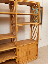 Load image into Gallery viewer, Bamboo Vintage Bar Shelf Etagere
