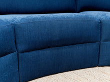 Load image into Gallery viewer, Vintage Blue Curved Sofa
