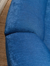 Load image into Gallery viewer, Vintage Blue Curved Sofa
