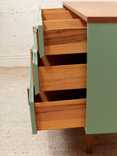 Load image into Gallery viewer, 1960s Kroehler Sculptural Wood Drawer Pulls 9 Drawer Dresser
