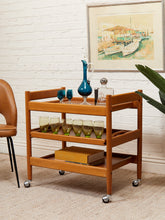 Load image into Gallery viewer, Danish Modern Teak Bar Cart

