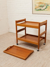 Load image into Gallery viewer, Danish Modern Teak Bar Cart
