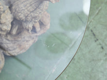 Load image into Gallery viewer, Petrified 1960s Brown Wood Coffee Table Glass Top
