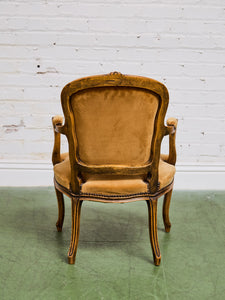 Pair of French Louis XV Style Giltwood Chairs