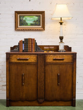 Load image into Gallery viewer, Tiger Oak Art Deco Sideboard
