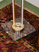 Load image into Gallery viewer, Post Modern Vintage Acrylic and Brass Torchiere Floor Lamp
