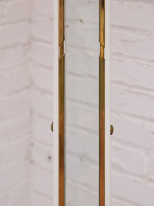 Post Modern Vintage Acrylic and Brass Torchiere Floor Lamp