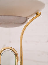 Load image into Gallery viewer, Post Modern Vintage Acrylic and Brass Torchiere Floor Lamp
