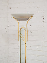 Load image into Gallery viewer, Post Modern Vintage Acrylic and Brass Torchiere Floor Lamp
