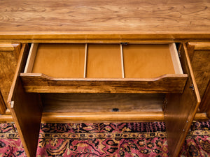 Burlwood Credenza