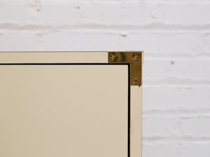 6 Drawer White Campaign Dresser