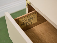Load image into Gallery viewer, 6 Drawer White Campaign Dresser
