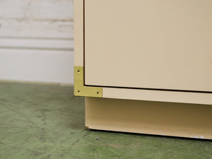 6 Drawer White Campaign Dresser