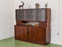 Load image into Gallery viewer, Rosewood Vintage Danish Modern Hutch
