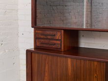 Load image into Gallery viewer, Rosewood Vintage Danish Modern Hutch
