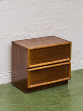 Load image into Gallery viewer, Two Drawer Mid-Century Modern Teak Nightstand
