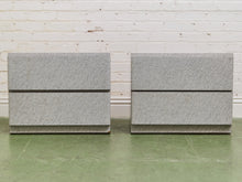 Load image into Gallery viewer, Faux Stone Post Modern pair of Nightstands

