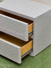 Load image into Gallery viewer, Faux Stone Post Modern pair of Nightstands
