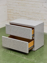 Load image into Gallery viewer, Faux Stone Post Modern pair of Nightstands
