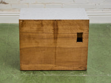 Load image into Gallery viewer, Faux Stone Post Modern pair of Nightstands

