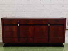 Load image into Gallery viewer, 1950s Vintage Mid Century Modern Streamline Deco Long Dresser
