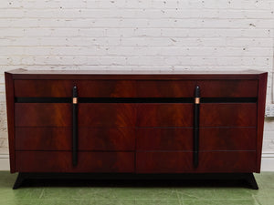 1950s Vintage Mid Century Modern Streamline Deco Long Dresser