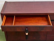 Load image into Gallery viewer, 1950s Vintage Mid Century Modern Streamline Deco Long Dresser
