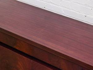 1950s Vintage Mid Century Modern Streamline Deco Long Dresser